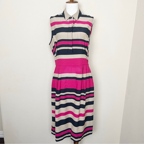 L.K. Bennett Martha Multi Color Sleeveless Dress - Picture 3 of 13